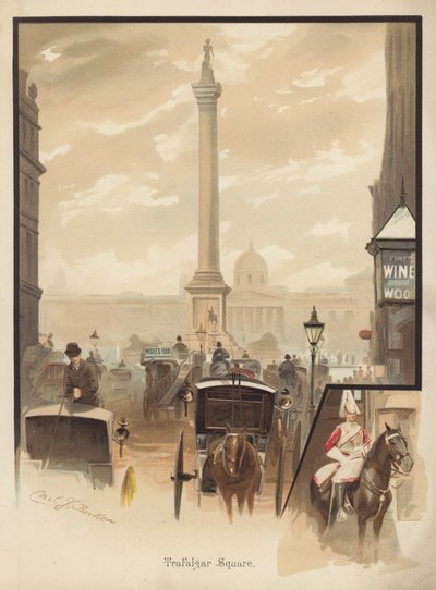 Trafalgar Square, London by English School
