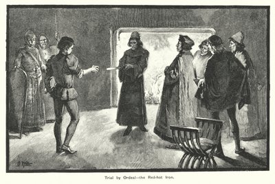 Trial by Ordeal, the Red-hot Iron by English School
