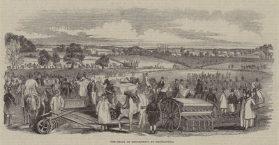 Trial of agricultural implements, Mickleover by English School
