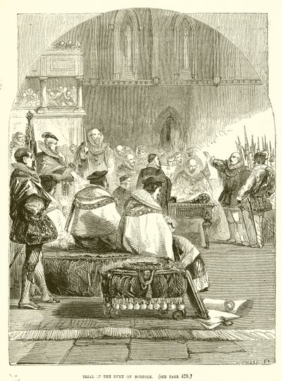 Trial of the Duke of Norfolk by English School