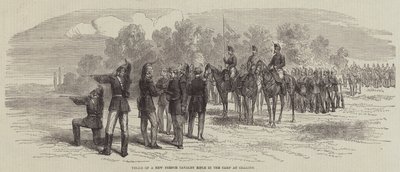 Trials of a New French Cavalry Rifle in the Camp at Chalons by English School