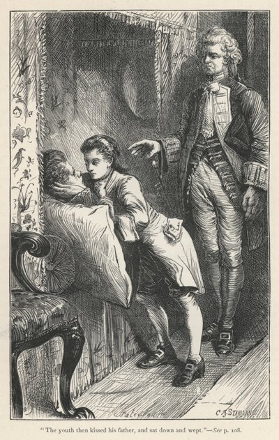 Tristram Shandy, The Death of Le Fevre (engraving) by English School