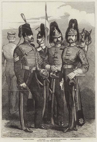 Troops for the War, Cavalry by English School