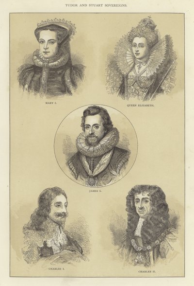 Tudor and Stuart Sovereigns by English School
