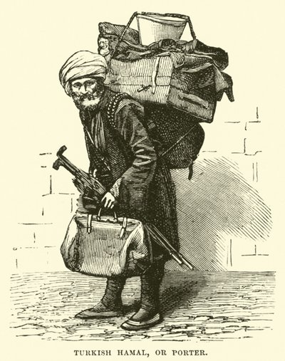Turkish Hamal, or Porter by English School