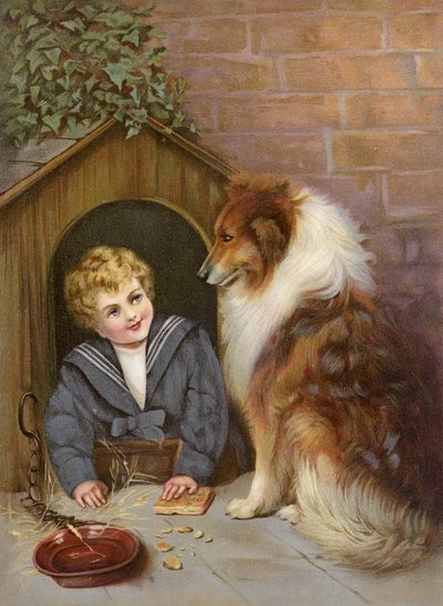 Turned Out - Boy Pretending to be Collie Dog by English School