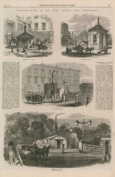 Turnpike Gates in and Near London Just Demolished by English School