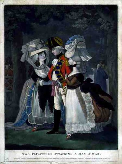Two Privateers Attacking a Man of War, published by Carington Bowles by English School