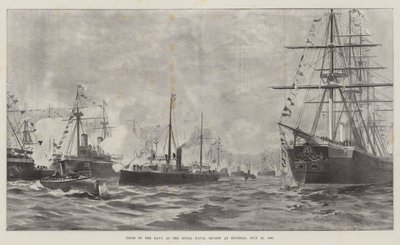 Types of the Navy at the Royal Naval Review at Spithead, 23 July 1887 by English School
