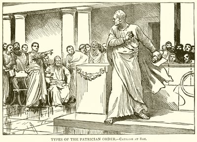 Types of the Patrician Order (Catiline at Bay) by English School