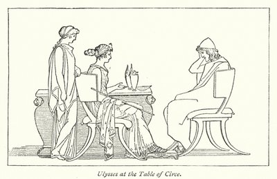 Ulysses at the Table of Circe by English School