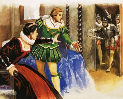 Unidentified couple, possibly Queen Elizabeth I and Sir Francis Drake by English School