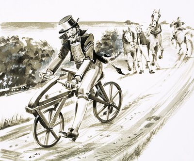 Unidentified Early Bicycle by English School