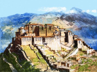 Unidentified Site, Possibly Tibet by English School