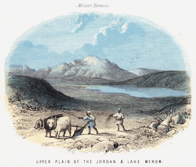 Upper Plain of the Jordan and Lake Merom by English School