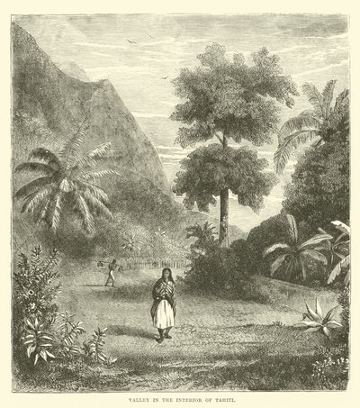 Valley in the Interior of Tahiti by English School