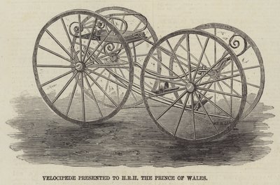 Velocipede Presented to HRH the Prince of Wales by English School