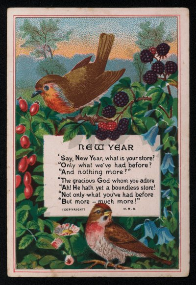 Verse, Berries and Birds, New Year