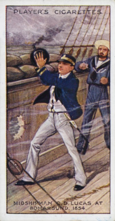 Victoria Cross: Midshipman (afterwards Rear-Admiral) C D Lucas, RN, at Bomarsund by English School