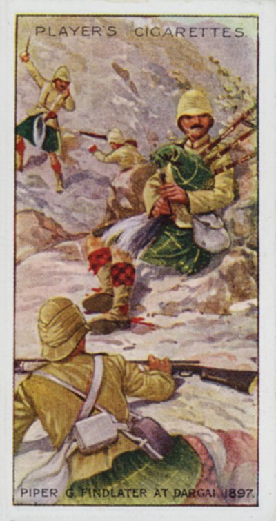 Victoria Cross: Piper G Findlater, at Dargai, India by English School