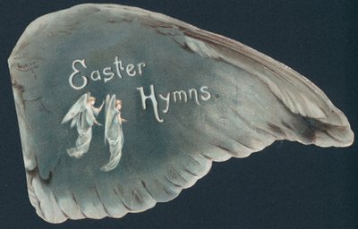 Victorian Easter card - Easter Hymns by English School