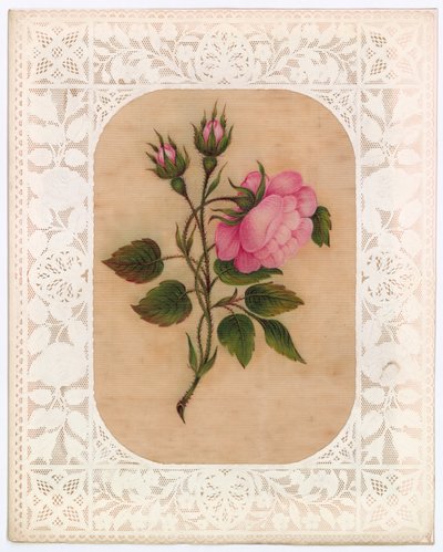 Victorian Valentine Card by English School