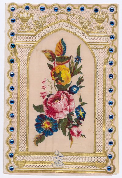 Victorian Valentine Card by English School
