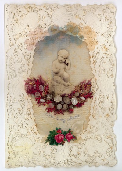 Victorian Valentine Card by English School