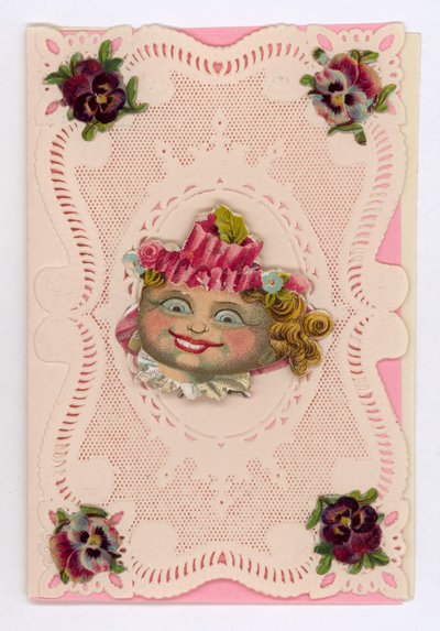 Victorian Valentine Card by English School