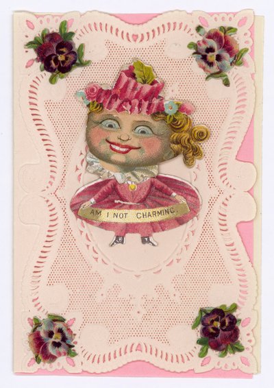 Victorian Valentine Card by English School