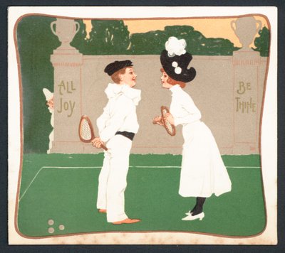 Victorian greetings card - All Joy Be Thine by English School