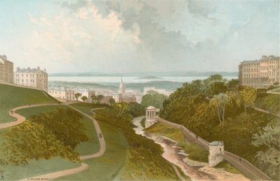 View from the Dean Bridge - Edinburgh by English School
