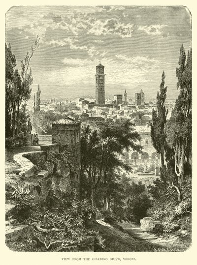 View from the Giardino Giusti, Verona by English School