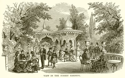 View in the Surrey Gardens by English School