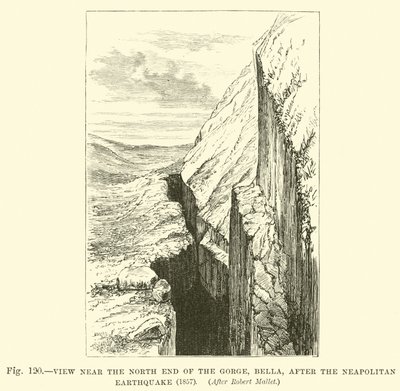 View near the North End of the Gorge, Bella, after the Neapolitan Earthquake, 1857 by English School
