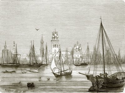 View of Astrakhan by English School