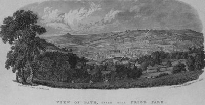 View of Bath, taken near Prior Park by English School