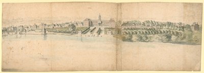 View of Chelsea Hospital and Its Environs by English School