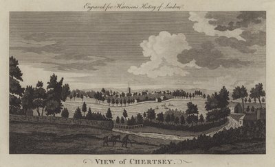 View of Chertsey, Surrey by English School