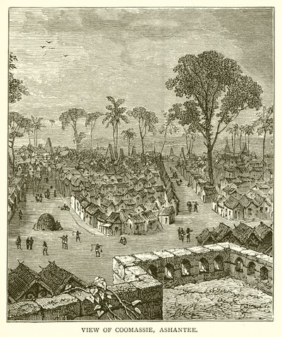 View of Coomassie, Ashantee by English School