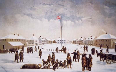 View of Fort Garry by English School