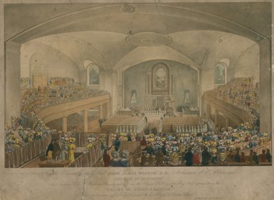 View of Hackney Church Taken from the Organ Gallery in May 1827 by English School