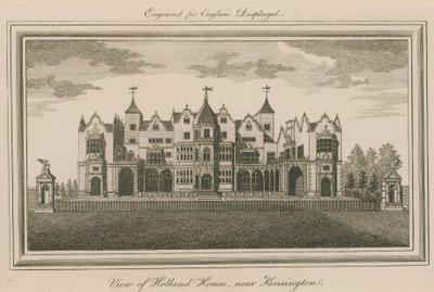 View of Holland House, Near Kensington by English School