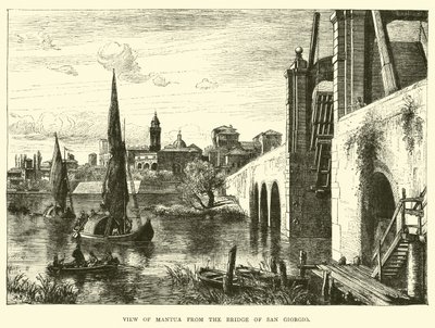 View of Mantua from the Bridge of San Giorgio by English School