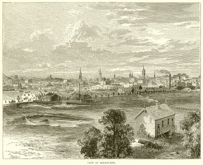 View of Melbourne by English School