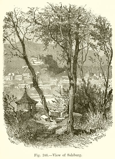 View of Salzburg by English School