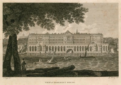 View of Somerset House, The Strand, London by English School