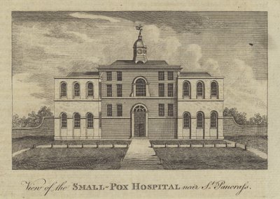 View of the Smallpox Hospital, near St Pancras, London by English School