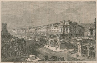 View of the Proposed High-Level Road or Viaduct from St Sepulchre