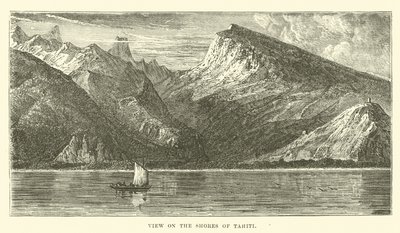 View on the Shores of Tahiti by English School